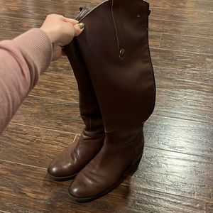 Sam Edelman Brown Leather Ankle Boots